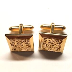 Vintage Goldtone  Swank Square Cufflinks